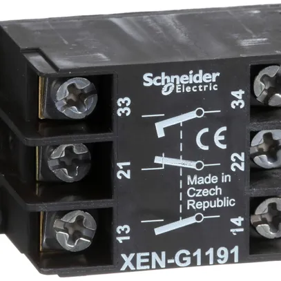 Bouton poussoir pour boîtier suspendu 1O+2F Schneider Electric XEN-G1191 