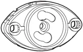 Startersockel oval 