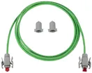 Câble patch RJ45 R&MIndustrial, cat.6A S/FTP, 4P, PUR LSZH vert, IP67↔IP67, 2.5m 