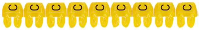 Kennzeichnungsring Legrand CAB 3, für 0.5…1.5mm² Aufdruck: 'C', gelb 