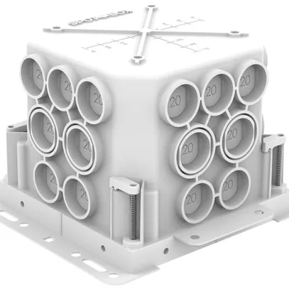 Boîte de dérivation ENC Spotbox Conexa 100H Set 115×115×100mm blanc 