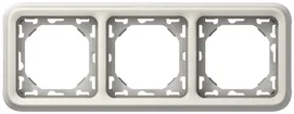 UP-Montageplatte PLEXO 1×3 weiss 