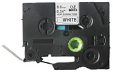 Cassetta nastro compatibile con OZE-S221, 9mm×8m, bianco-nero 