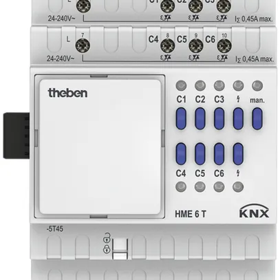 Attuatore di riscaldamento Theben AMD HME KNX 6T, Mix 100…240V 