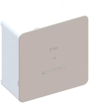 Boîte de dérivation AP vide IP54 blanc 80×80×35mm 