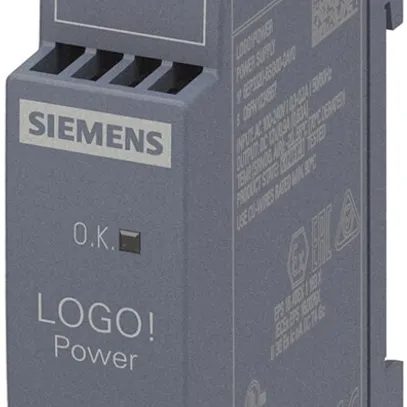 Alimentation Siemens LOGO!POWER, IN:100…240VAC, OUT:12VDC/0.9A, 1UM 