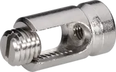 Support de fil Flury AV 20, Cu nickelé pour fil, conducteur Ø6…10mm 