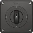 Interrupteur rotatif NEVO N.CO 0/1L, avec manette, KS, 0-1-0-1, noir 