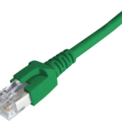 Câble patch RJ45 Dätwyler 7702 4P, cat.6A (IEC) S/FTP LSOH, vert, 12.5m 