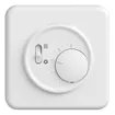Thermostat ENC STANDARDdue, a.interrupteur chauff./refr., 90×90mm, blanc 