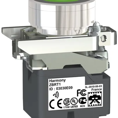 Contatto pulsante RF INS Schneider Electric verde metallo 