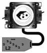 EB-Steckdose basico 1×Typ 13 auf L2 mit G3-Dose und Technofil-Adapter orange 