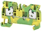 Borne p.conducteur d.protection Weidmüller S2C 2.5 PE SNAP IN 2.5mm² vert-jaune 