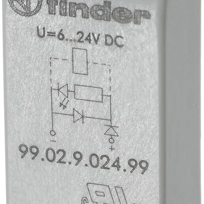 Module antiparasites Finder diode de roue libre 6…220VDC pour série 95 gris 