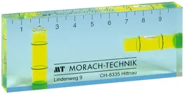 Wasserwaage Morach-Technik AG 100×50×15mm transparent 