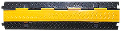 Gaine de protection Demelectric Protector Rubber 2-canaux 1000×250×48 noir-jaune 