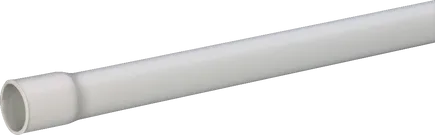 KIR-Rohr mit Muffe M20 hellgrau 