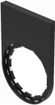 Porte-plaquette EAO45 noir pour pl.27×12.5mm, à coller 
