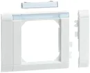 Cadre tehalit CH modulaire sans hologène, 80mm avec porte étiquette, blanc 
