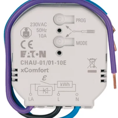 Attuatore di riscaldamento RF INS xComfort CHAU, 10A PWM misura di energia 