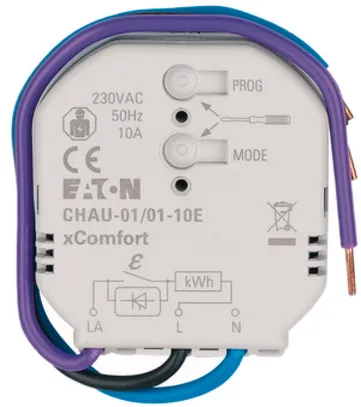 Attuatore di riscaldamento RF INS xComfort CHAU, 10A PWM misura di energia 