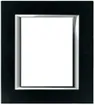 Abdeckrahmen Glas schwarz, Axolute 141.5×127mm 