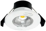 Downlight LED DOTLUX MULTISCREWplus 6W 600lm 3000K IP65 36° VAR Ø80mm blanc 