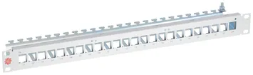 Panneau ITplus 19'' 1UH, vide, pour 24 modules, blanc 