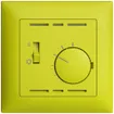 Kit de recouvrement ENC p.thermostat EDIZIOdue, a.interrupteur, 88×88mm, lemon 