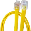 Câble de signalisation RJ12m Ceconet Smart Metering, LSZH, plat, jaune, 1.5m 