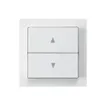 Kit frontal kallysto 60×60 blanc pour interrupteur/contact pour stores double 