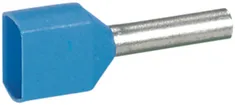 Embout de câble double bleu 2×0.75mm² Starfix 