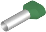 Capocorda doppio Weidmüller H isolato 16mm² 25mm verde sciolto 