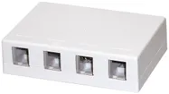 Boîte de raccordement AP KS Dätwyler blanc pour 4 modules 