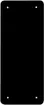 Placca di copertura 3×1 4 fori di fissaggio nero 