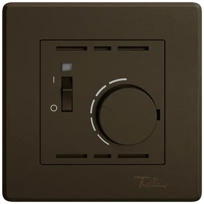 Thermostat d'ambiance ENC EDIZIO.liv SNAPFIX® avec interrupteur 230VAC 50Hz br 