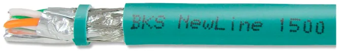 Câble BKS NewLine 1500, cat.7A 4×2×0.61 multim. 1700MHz FRNC/LSOH turquoise Dca 