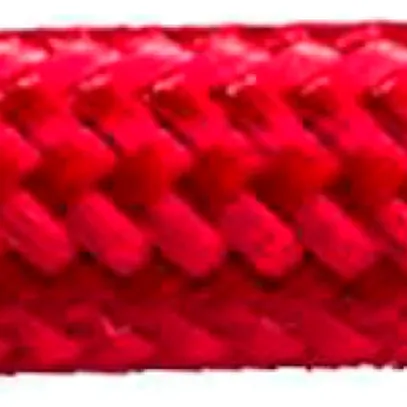 Câble textile Roesch H03VV-F 3×0.75mm² LNPE rond, soie artificielle, rouge 