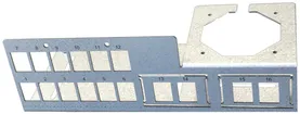 Distributeur pour HomeLAN, 16×, vide, pour tôle perforée et rail DIN 