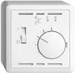 Thermostat d'ambiance AP EDIZIOdue blanc avec sonde et horloge 
