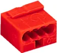 Verbindungsklemme WAGO MICRO für Draht 4×0.6…0.8mm rot 