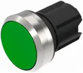 Interrupteur INC EAO45, R, vert, anneau gris affleurant 