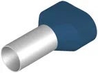 Zwillings-Aderendhülse Weidmüller H isoliert 2×16mm² 16mm blau DIN lose 