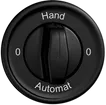 UP-Drehschalter STANDARDdue 2/1L schwarz 0-Hand-0-Automat 