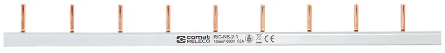 Barra collettrice ComatReleco RIC-NS-2-1, 1 polo (N), ponte A2, 2×17.5mm 