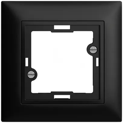Frontset, EDIZIOdue schwarz 88×88mm für Signallampe flach 