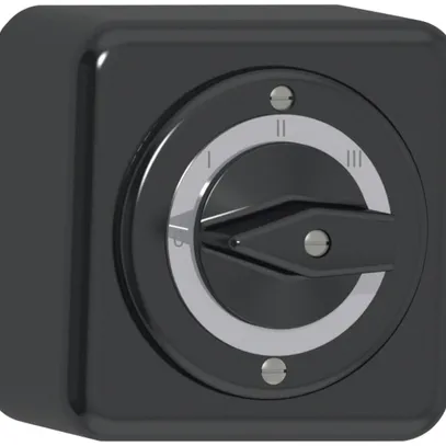 Interrupteur rotatif AP CLASSIC 5/1L noir 