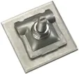 Collier de contact Flury AV 24 pour barre profilée, acier inoxydable A2, 23mm 