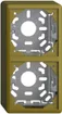Capot avec plaque de base 2×54mm pour combinaison FX vertical/horizontal olive 