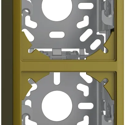 Capot avec plaque de base 2×54mm pour combinaison FX vertical/horizontal olive 